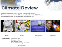Tablet Screenshot of climatereview.net